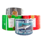 Custom product labels on rolls for bottles and jars