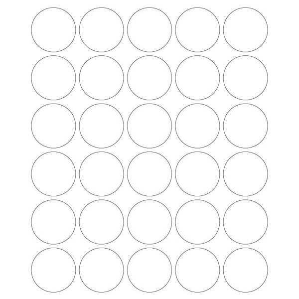 1 inch circle template free