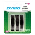 3/8" Black Glossy Embossing Tape 3-Pack
