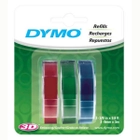 3/8" Red, Green and Blue Glossy Embossing Tapes