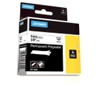 Rhino 3/8" White Permanent Polyester Tape (9mm)