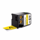 Dymo XTL 1868774 Black on Yellow 1-1/2" (41mm) All-Purpose Vinyl Labels