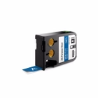 Dymo XTL 1868777 White on Blue 3/4" (19mm) All-Purpose Vinyl Labels