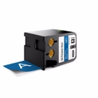 Dymo XTL 1868780 White on Blue 2" (54mm) All-Purpose Vinyl Labels