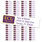 East Carolina University Custom Return Address Labels