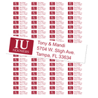 Indiana University Hoosiers Custom Return Address Labels