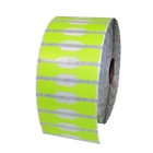 Zebra Green Jewelry/Barbell Labels 2.2" x 0.5" (LV-10010064)