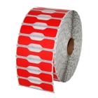 Zebra Red Jewelry/Barbell Labels 2.2" x 0.5" (LV-10010064RED)