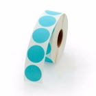Light Blue 1" Circle Stickers
