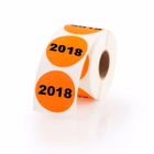 2018 Year Stickers 1.5" Circles