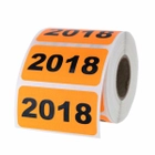 2018 Year Stickers 2" x 1" Rectangle