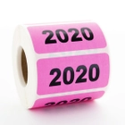 2020 Year Stickers 2" x 1" Rectangle