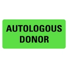 AUTOLOGOUS DONOR Labels