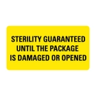 Sterility Guaranteed Labels
