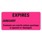 Expires January Sterile Labels
