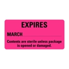 Expires March Sterile Labels