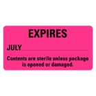 Expires July Sterile Labels