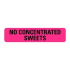 No Concentrated Sweets Labels