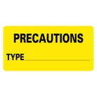 PRECAUTIONS TYPE Infection Control Medical Labels