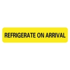 Small REFRIGERATE ON ARRIVAL Labels