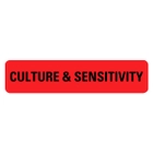CULTURE & SENSITIVITY Labels