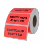 Magnetic Media Do Not X-Ray Labels 2" x 1"
