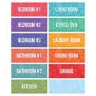 Moving Labels Pack, Multi-Room Color Coded