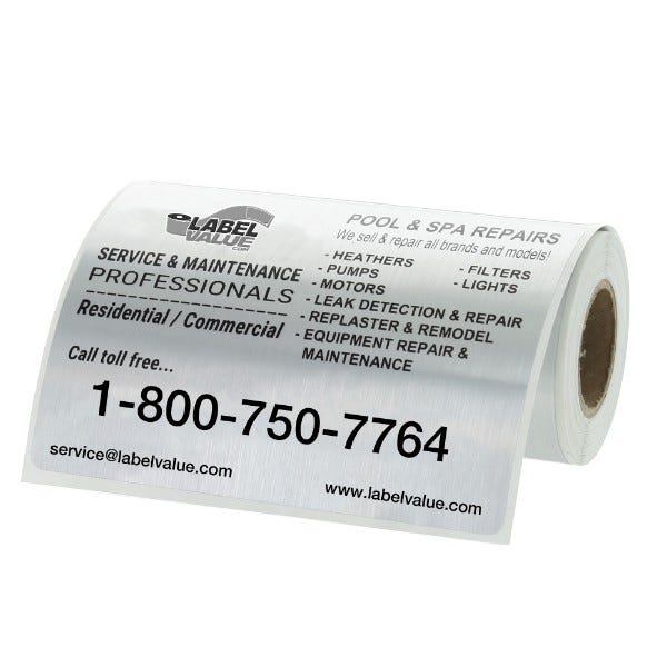 Durable Service Sticker Labels 4" x 3" LabelValue