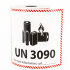 UN 3090 Lithium Battery Handling Labels - 4.75" x 4.5"