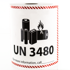 UN 3480 Lithium Battery Handling Labels - 4.75" x 4.5"