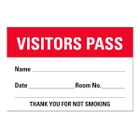 Visitors Pass Sheet Labels