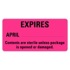 Expires April Sterile Labels