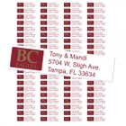 Custom Boston College Eagles Return Address Labels