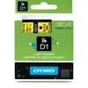 Dymo 45018 Black on Yellow - 1/2" Tape