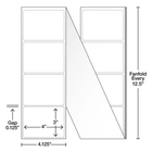 4x3 fanfold thermal transfer labels