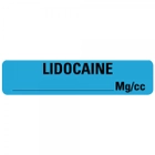 LIDOCAINE MG/CC Syringe Labels 0.375" x 1.625"