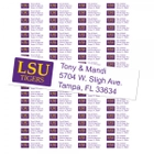 Louisiana State University Tigers Custom Return Address Labels