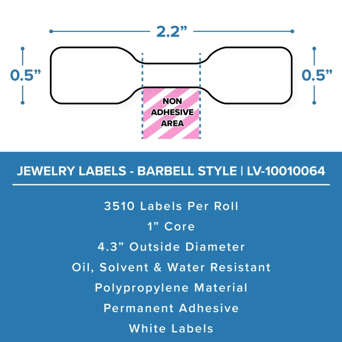 Honeywell Jewelry Barbell Labels 2 2 quot x0 5 quot LabelValue Honeywell Jewelry Barbell Labels 2 2 quot x0 5 quot LabelValue