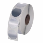 Silver Foil Stickers and Labels 1"