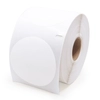 White 2.25" Circle Direct Thermal Labels