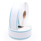 Dymo 30252 1.125" x 3.5" Blue Stripe Labels