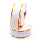 Orange Stripe LV-30252 Labels - 1.125" x 3.5"
