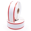 Dymo 30252 1.125" x 3.5" Red Stripe Labels