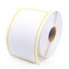 Dymo 30256 2.3125" x 4" Yellow Border Rectangle Labels