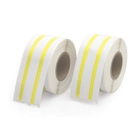 Dymo Compatible LV-30327 File Labels, Yellow Stripe