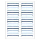 Blue File Folder Labels 2/3" x 3-7/16" for Inkjet or Laser Printers