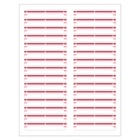 Red File Folder Labels 2/3" x 3-7/16" for Inkjet or Laser Printers