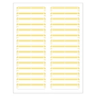 Yellow File Folder Labels 2/3" x 3-7/16" for Laser or Inkjet Printers