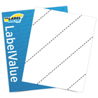 8.5” x 11” Full Sheet Shipping Labels with 4 Diagonal Back Slits