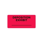 Exhibit Stickers - Deposition Exhibit Labels - 2x1 Labels